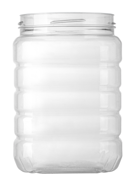 Boş plastik kavanoz izole edildi