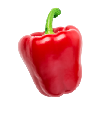 tatlı kırmızı biber izole