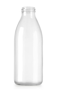 boş cam şişe kırpma yolu ile beyaz arkaplan izole