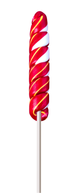 Beyaz arkaplanda renkli lolipop.
