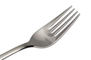 çatal şeffaf olarak izole edildi