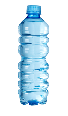 Plastik su şişeleri üzerinde beyaz izole