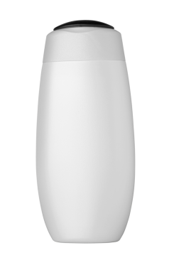 Kozmetik malzemeli beyaz şişe.