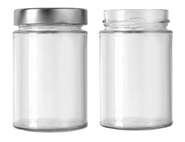 izole boş cam kavanoz