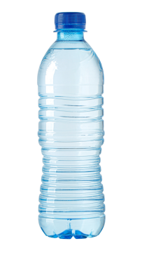 su plastik şişe izole