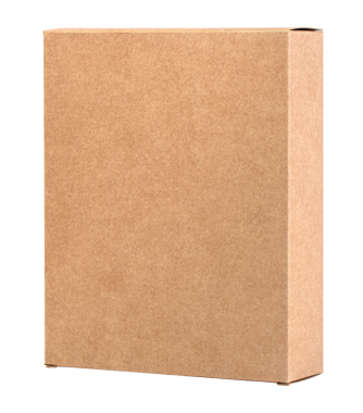 beyaz izole kahverengi kutusu