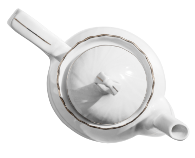 Beyaz pot üzerinde beyaz izole