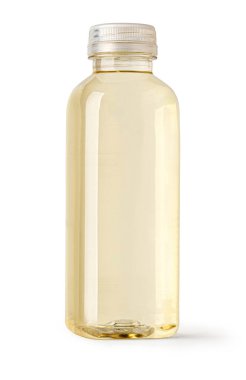 kırpma yolu ile beyaz arkaplanda izole plastik şişe içmek