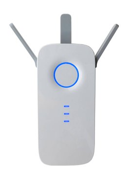 Antenli modern kablosuz internet yönlendirici güçlü sinyal ve hızlı bağlantı sağlıyor