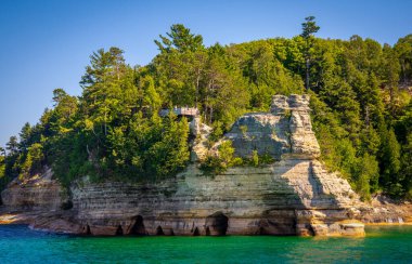 Pictured rock national lakeshore scenic Michgan UP