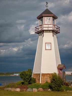 Fırtınalı Gök Detroit Nehri Deniz Feneri