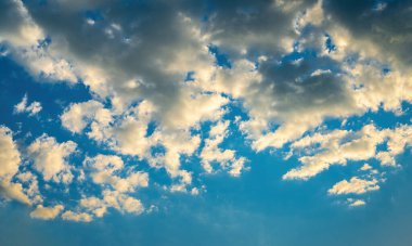 Partly Cloudy Summer Sky in Michigan clipart