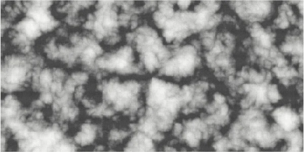 抽象的なベクトル背景ノイズテクスチャハーフトーン 重いパターン要素を点検しました 白色のグラデーション雲が鳴る クリエイティブポイントラインアート — ストックベクタ