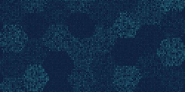 Soyut arkaplan ikili kodu. Güvenli ve veri kavramı için dijital afiş verisi.