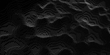 Çemberlerden ve siyah çizgilerden soyut arkaplan dalga ızgarası. Teknoloji konsepti analitik veriler. İş, bilim ve teknoloji veri analizleri için afiş. Büyük Veri.