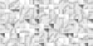 Yarım ton pikselli soyut bir arkaplan. Kare karo deseni. Rastgele tonlarca noktalı etki. Vektör İllüstrasyonu.