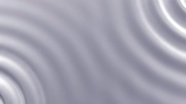 Beyaz daire dalgalanması oluşturan soyut 3D arkaplan. Sunum için hareket dokusu kavramı döngüsü. 