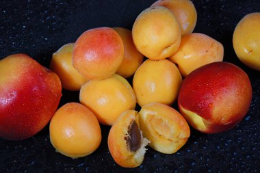 delicious homemade apricots in the studio