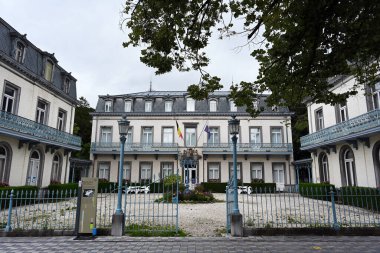 SPA, WALLONIA, BELGIUM - AUGUST 2023: The royal Villa of Marie-Henriette the Archduchess of Austria and Queen of the Belgians clipart