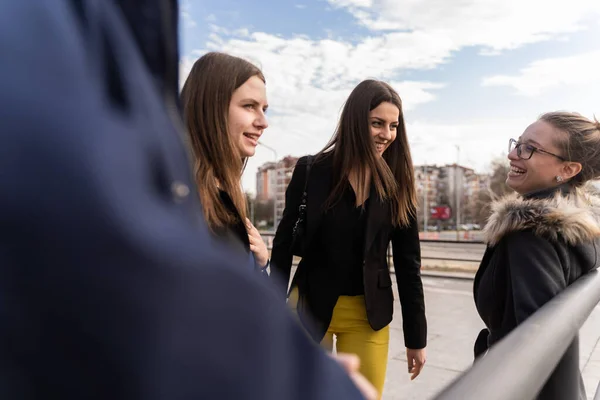 Group Young Business People Smiling Together — Stock fotografie