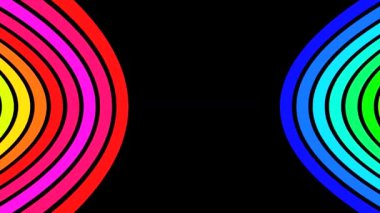 Loop Horizontal Rainbow Strips V1 - 4K