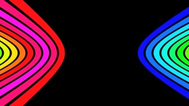 Loop Horizontal Rainbow Strips V2 - 4K