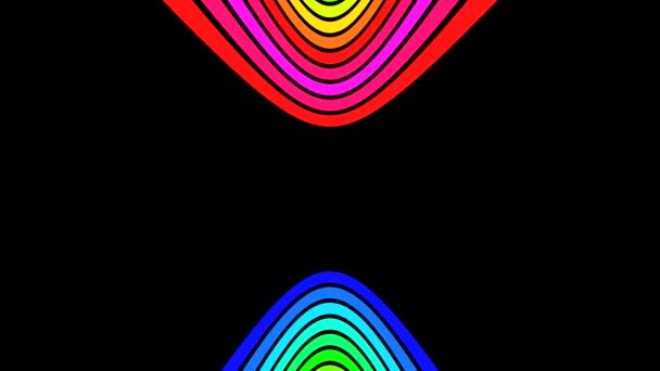 Loop Vertical Rainbow Strips — Vídeos de Stock
