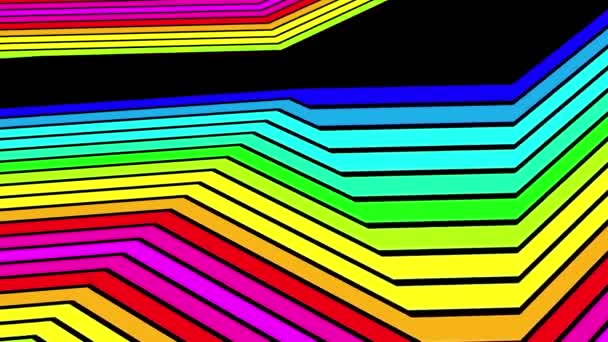 Rainbow Strips Loop — Stockvideo