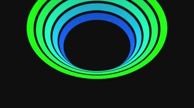 Vj Loop Spewing Hole Rainbow Colors - 4K