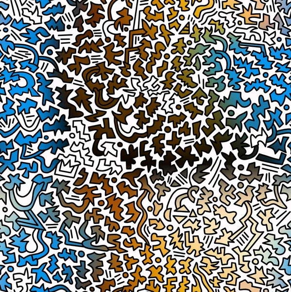 Αφηρημένο Σχέδιο Των Μαύρων Γραμμών Ζωγραφισμένα Πολύχρωμα Χρώματα Απρόσκοπτη Φόντο — Φωτογραφία Αρχείου