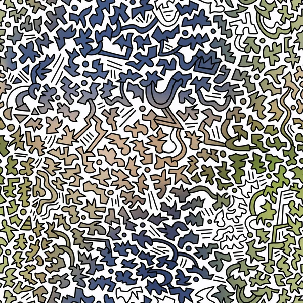 Абстрактный Рисунок Черных Линий Окрашенных Разноцветные Цвета — стоковое фото