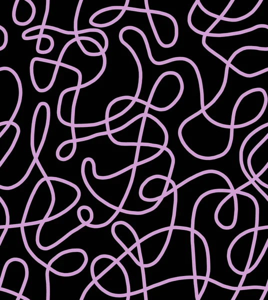 Αφηρημένο Σχέδιο Ροζ Γραμμές Μαύρο Φόντο Απρόσκοπτη Μοτίβο — Φωτογραφία Αρχείου