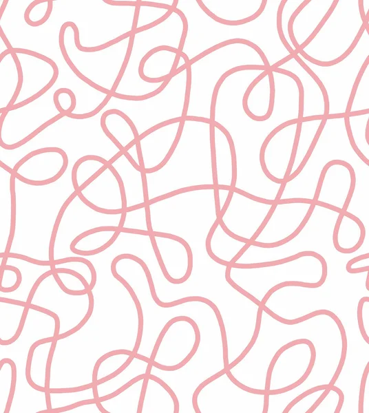 Beyaz arkaplanda kırmızı çizgilerle soyut çizim. Kusursuz desen..