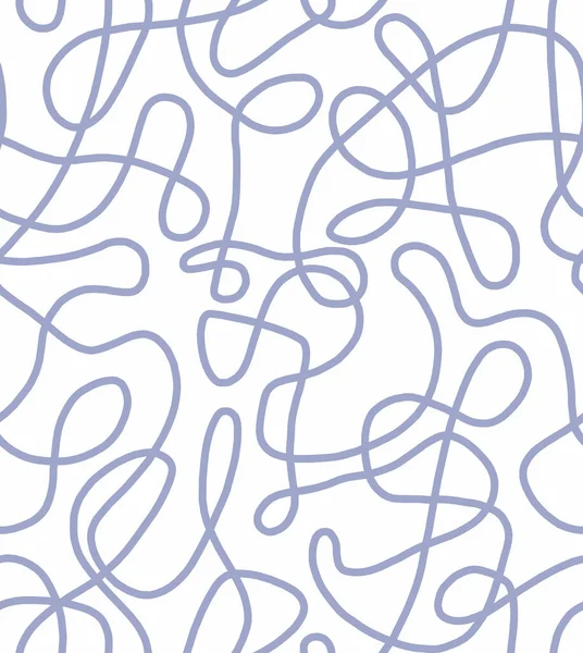 Αφηρημένη Σκίτσο Μπλε Γραμμές Λευκό Φόντο Απρόσκοπτη Μοτίβο — Φωτογραφία Αρχείου