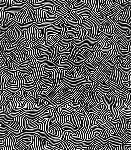Черно Белый Зигзагообразный Узор Ручной Работы Цвет Зебры — стоковое фото