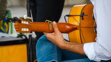 Flamenko gitaristinin eli.