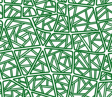 Bir örümcek ağına benzeyen geometrik şekillerdeki çizgilerin soyut çizimi. Kusursuz desen..