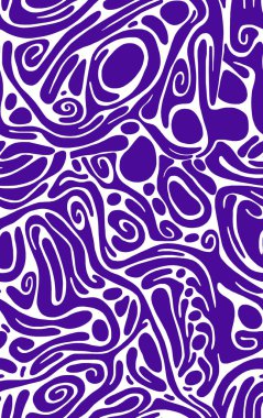  Elle çizilmiş dalgalı çizgiler biçiminde geometrik renksiz desen. Kusursuz arkaplan.