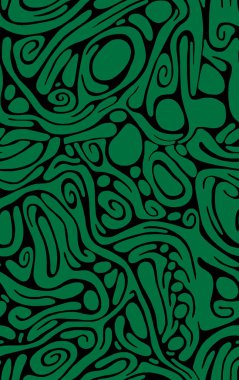 Elle çizilmiş dalgalı çizgiler biçiminde geometrik renksiz desen. Kusursuz arkaplan.