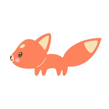 Sevimli çizgi film tilki komik kızıl tilki koleksiyonu. Vektör illüstrasyonu.