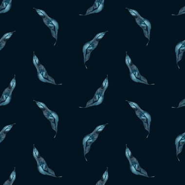 Suluboya düz desenli çiçek desenli kâğıt koyu renk tasarımı bırakır.