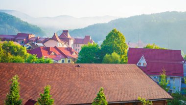 Beautiful morning in Carpathans.  Sunny day