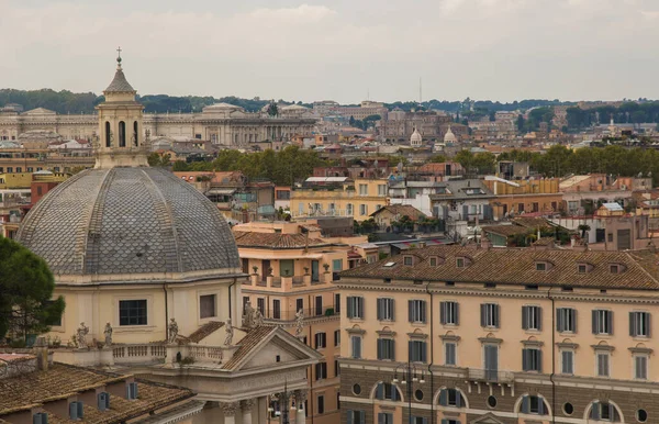 Vista Panorâmica Cidade Roma Partir Terraço Pincio Lácio Itália — Fotografia de Stock