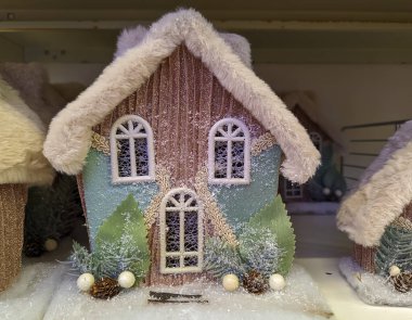 Noel için güzel ev dekorasyonunu kapat. 