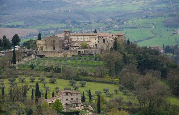 Panoramautsikt Från Tody Medeltida Stad Umbrien Italien — Stockfoto