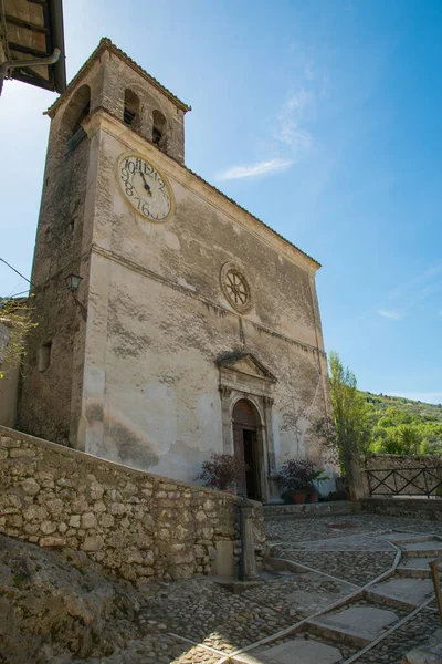 Veduta Della Chiesa Principale Nel Centro Storico Ferentillo Città Famosa — Foto Stock
