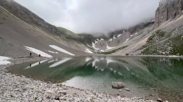 Peisajul Din Lago Pilato Între Regiunile Umbria Marche Parcul Natural — Videoclip de stoc