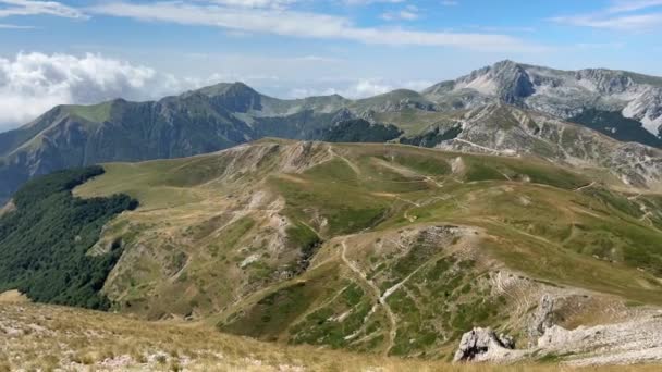 Панорамний Вид Вершини Монте Камбіо Поруч Террільо Протягом Літа Більше — стокове відео