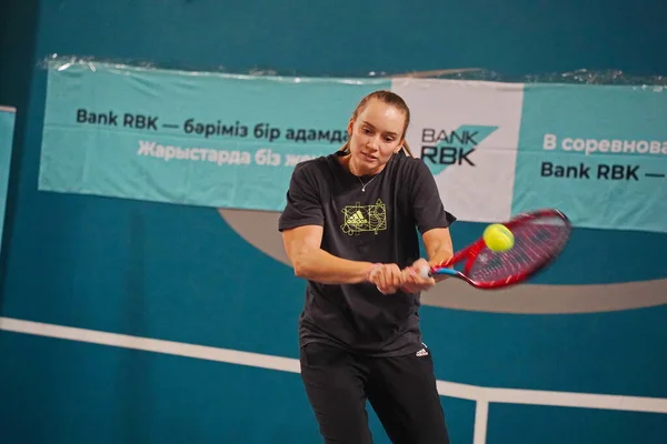 Almaty Kazakhstan 2022 Elena Rybakina Grand Slam Champion Wimbledon 2022 — Stock Photo, Image