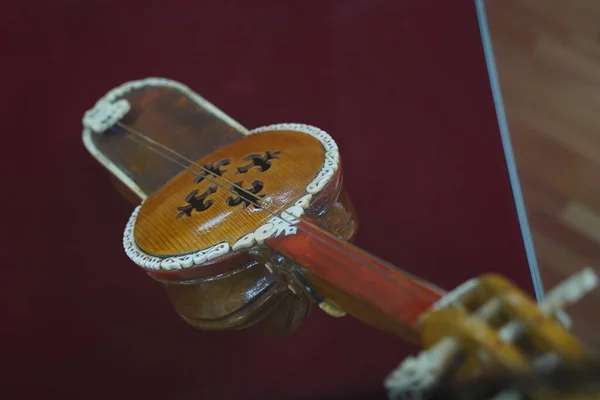 Almaty Kazakistan 2021 Antichi Strumenti Musicali Nazionali Corda Con Ornamento — Foto Stock